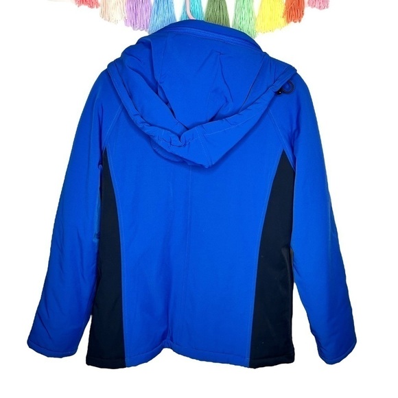 Vintage Eddie Bauer Unisex Blue Hooded Insulated Heavy Winter Jacket Size Small - Picture 13 of 16